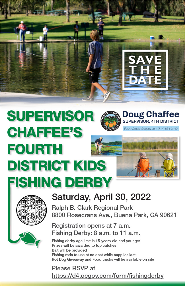 Supervisor Doug Chaffee - Third Annual Fourth District Kids Fishing Derby
