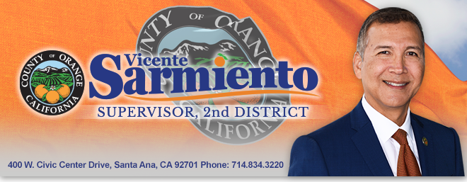 OC Supervisor Vicente Sarmiento, 2nd District